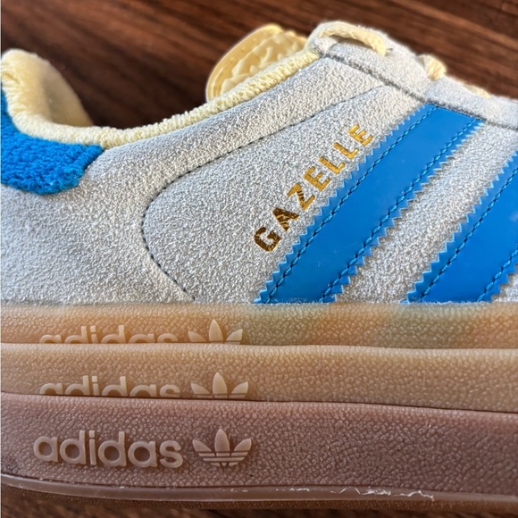 Adidas Gazelle Bold Almost Blue Yellow (Women's) - Picture 8 of 11